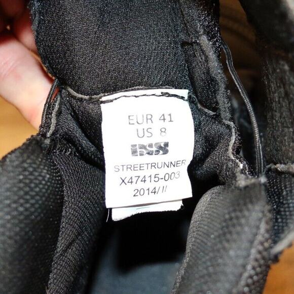 iXS Men's Streetrunner Black Motorcycle Boots US Size 8 EU Size 41 Model X47415 - Picture 8 of 8